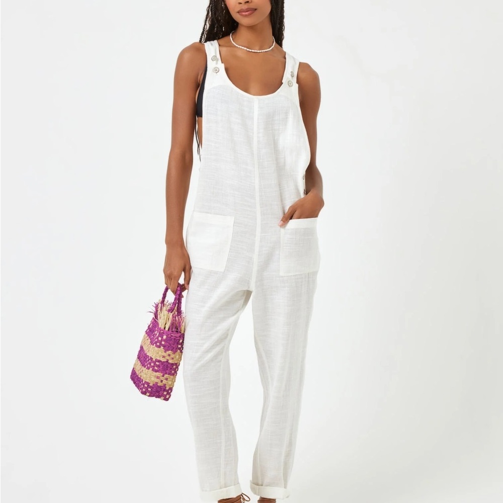L*Space Freya Jumpsuit White